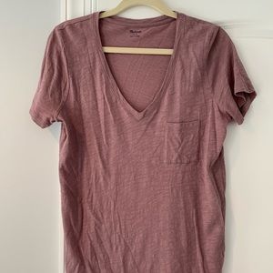purple j crew tee